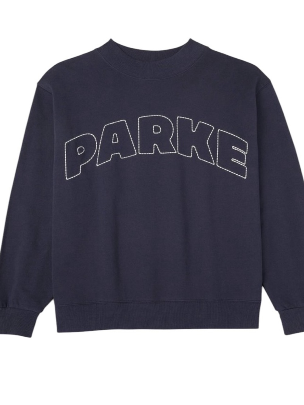 PARKE x Target Mockneck Navy Pullover Sweatshirt L/XL